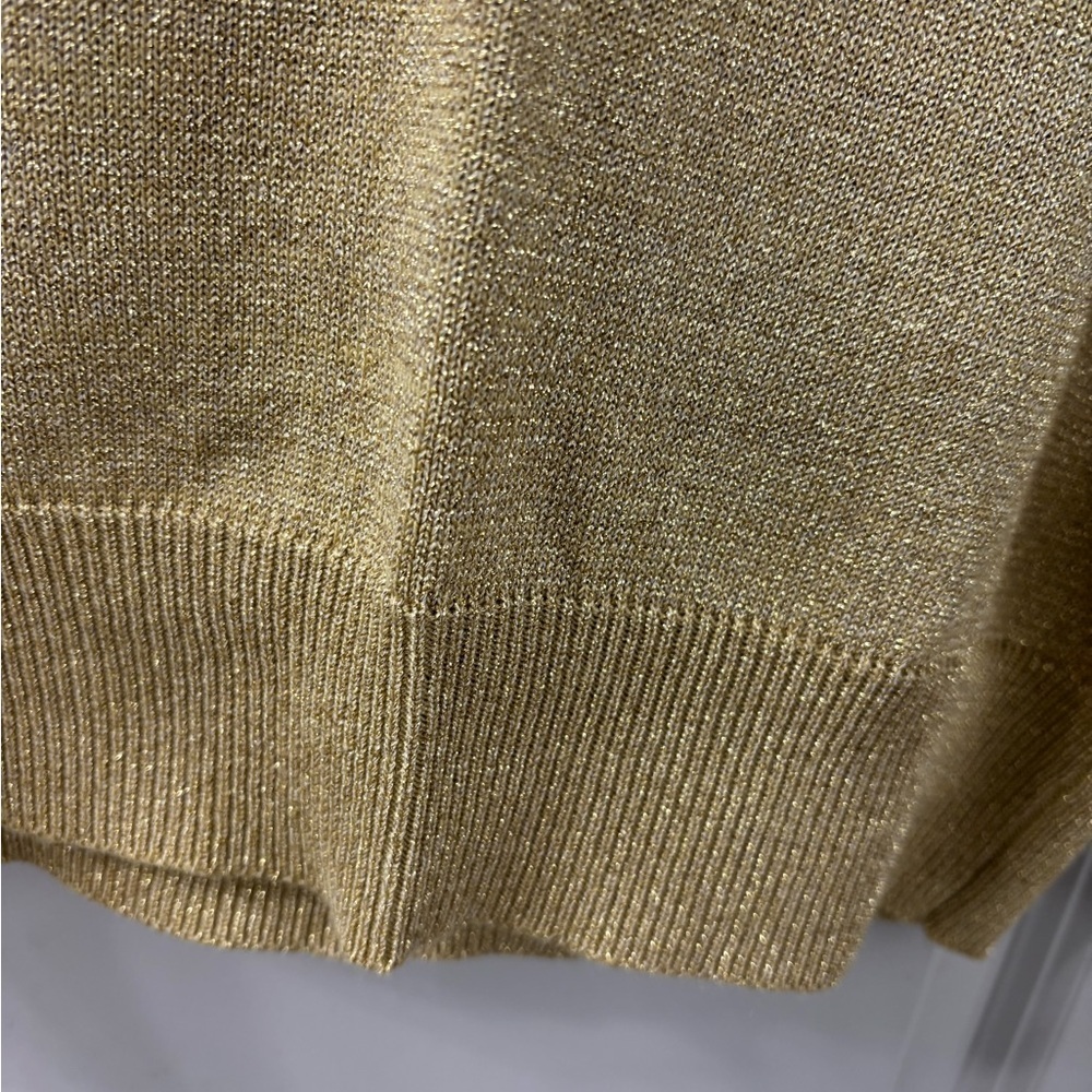 Vintage Leslie Fay Sportswear Gold Knit Top - Picture 6 of 6